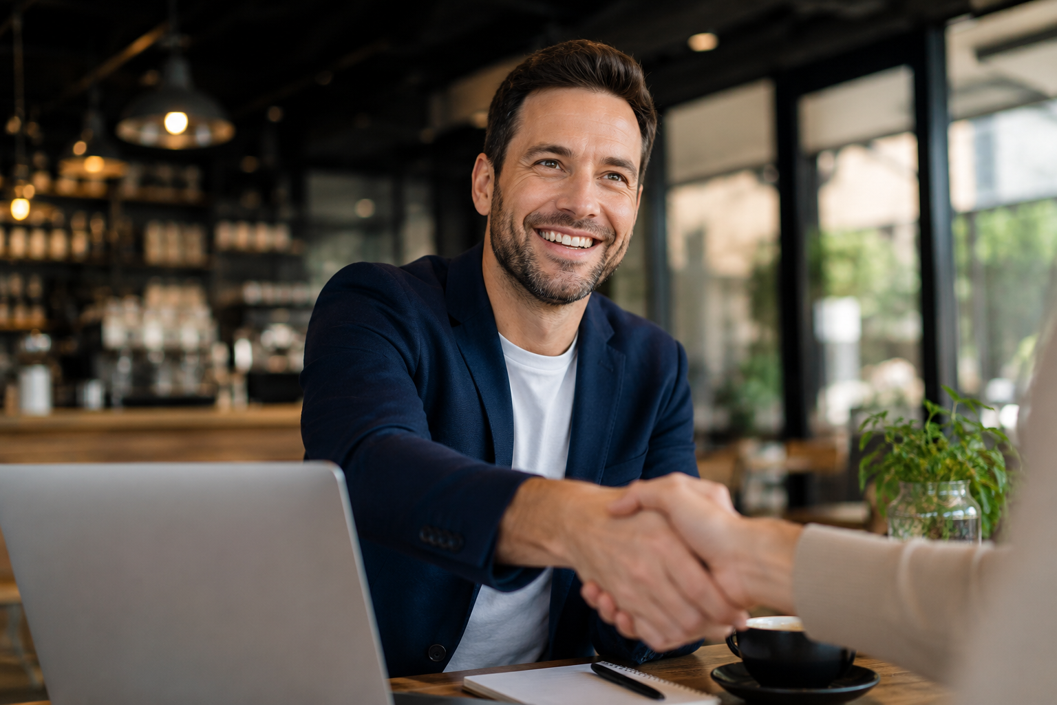 Solo entrepreneur working